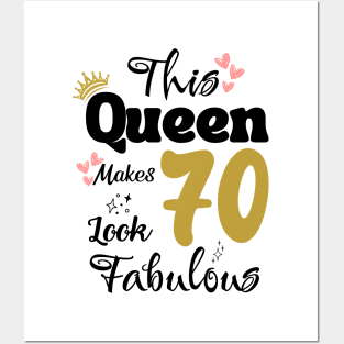 This Queen Makes 70 Look Fabulous 70Th Birthday Posters and Art